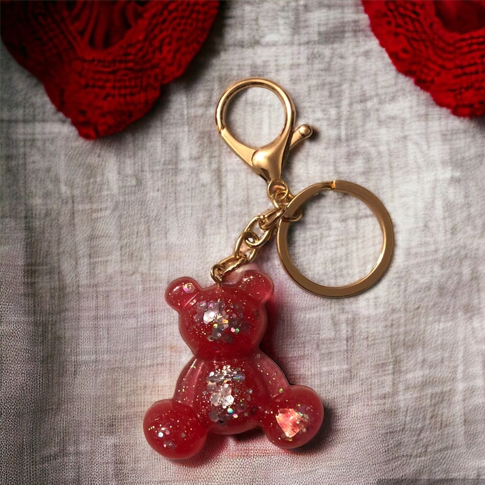 Bear key charm